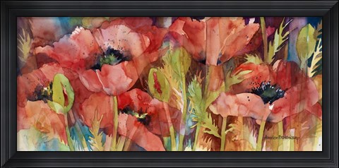 Framed Petals On Parade Print