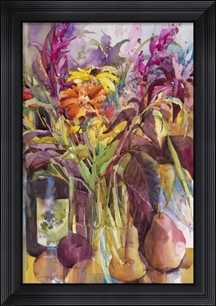 Framed Petals Of Purple Print