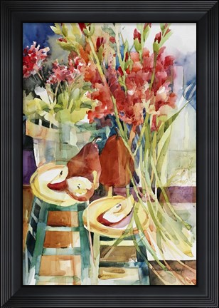 Framed Sweeping Blooms Print