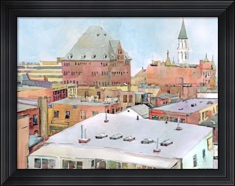 Framed Above Burlington Print