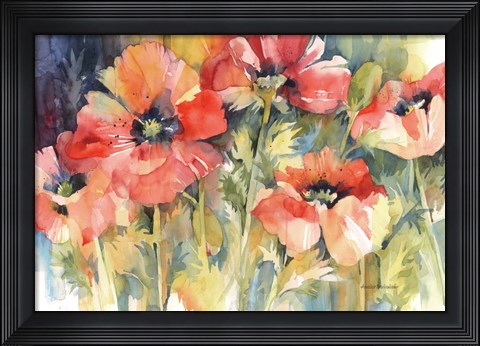 Framed Garden Fireworks Print
