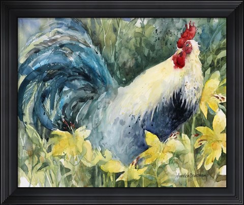 Framed Among The Lilies Print