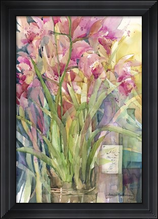 Framed Orchid Gathering Print
