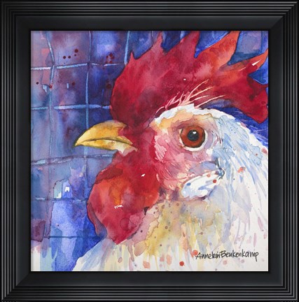 Framed Primary Colors Print