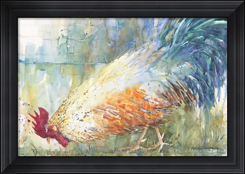 Framed Feathered Forager Print