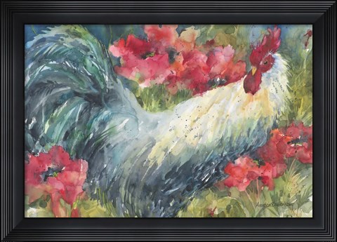 Framed Among The Poppies Print