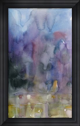 Framed Purple Background Print