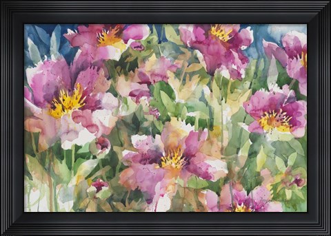 Framed Peony Personalities Print