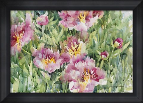 Framed Posing In Pastel Pink Print
