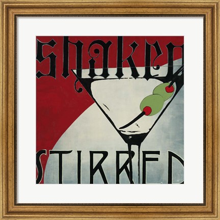 Framed Shaken Stirred Print