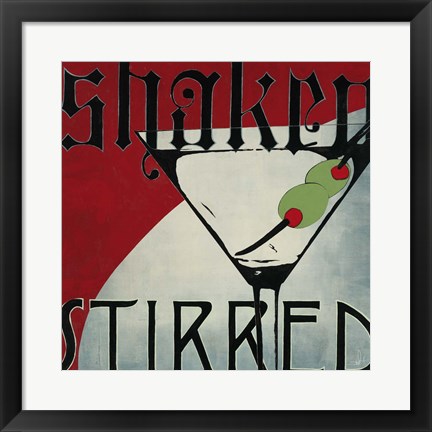 Framed Shaken Stirred Print