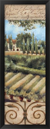 Framed Tuscany Villa I Print