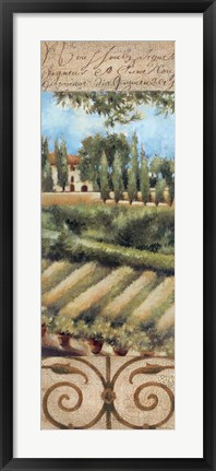 Framed Tuscany Villa I Print