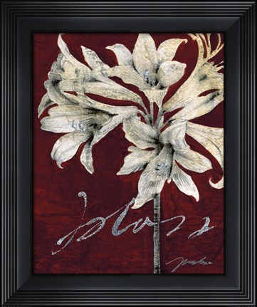Framed Cabernet Blossoms II Print