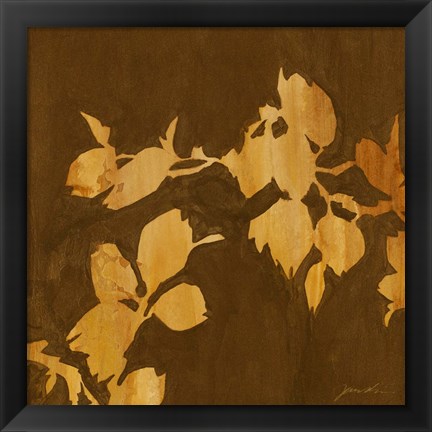 Framed Falling Leaves I Print