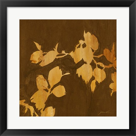 Framed Falling Leaves I Print