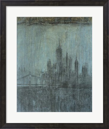 Framed Urban Fog I Print