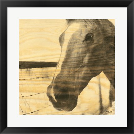 Framed Portrait of a Horse Print