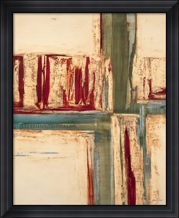 Framed Green Crossing Print