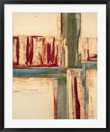 Framed Green Crossing Print