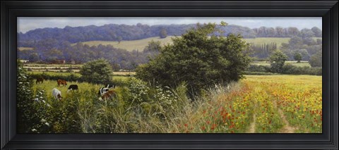 Framed Poppies Print