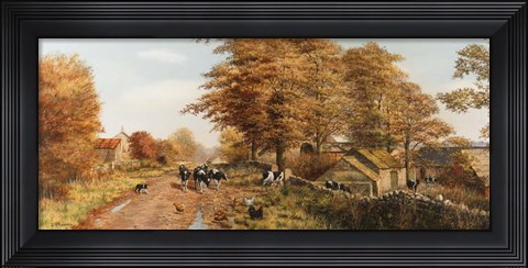 Framed Milking Time Print
