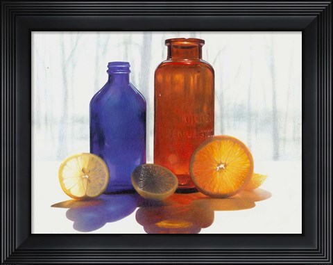 Framed Bottles and Slices final Print