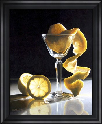 Framed Twisted Lemon Print