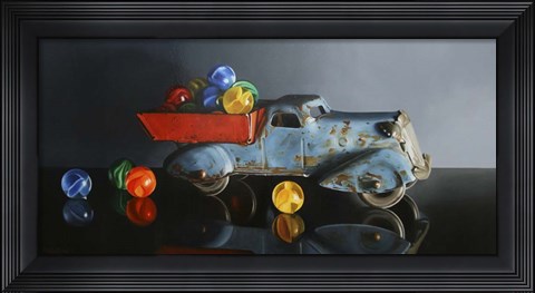 Framed Antique Toy Truck Print
