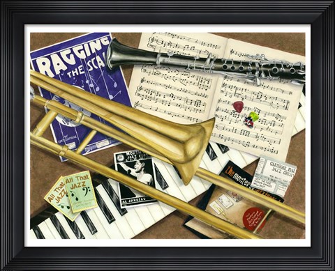 Framed All That Jazz Print