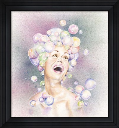 Framed Bubble Head Print