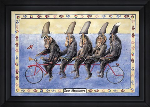 Framed Sea Monkeys Print