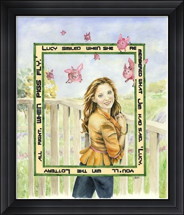 Framed When Pigs Fly Print