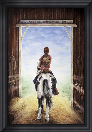 Framed Wide Open Spaces Print