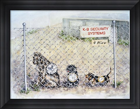 Framed Watch Dogs Print