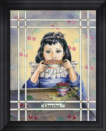Framed Cherries Print