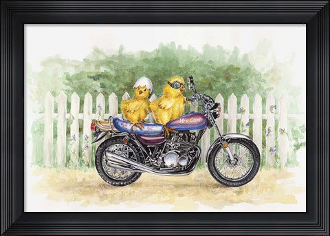 Framed Biker Chicks Print