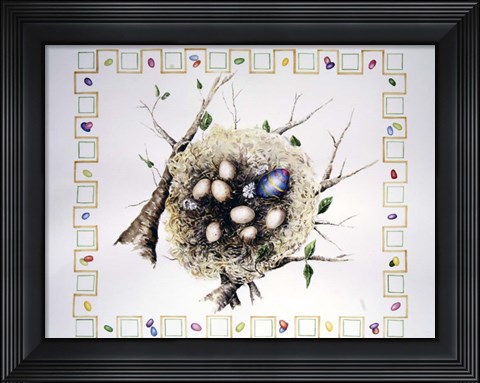 Framed Easter Nest Print