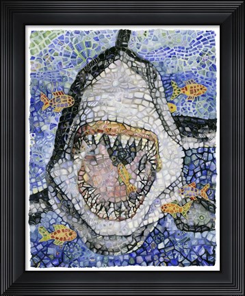 Framed Great White Print