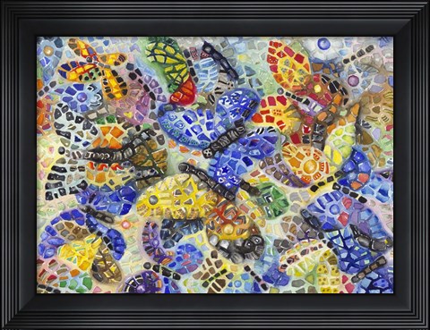 Framed Butterflies Print