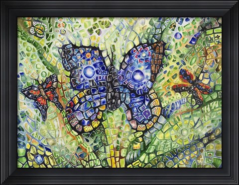 Framed Butterfly &amp; Friends Print