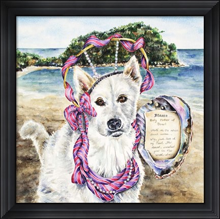 Framed Blanca, Holy Mother Of Pearl Print