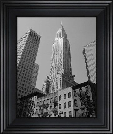 Framed Empire State Building (from below) Print