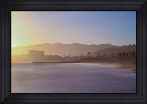 Framed Down the Beach Print