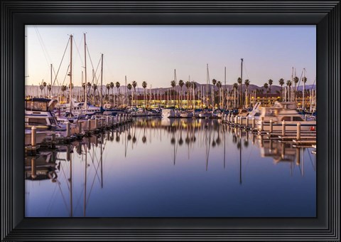 Framed Marina Reflected Print
