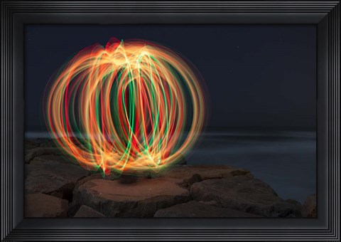 Framed Christmas Ball.tif Print