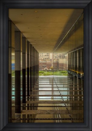 Framed Brick View Downtown Print