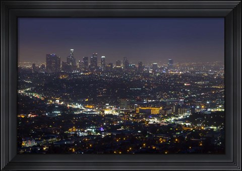 Framed LA Skyline Print
