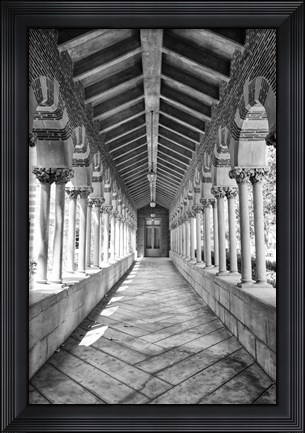 Framed USC Hall B&amp;W Print