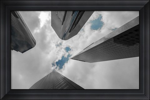 Framed Beam Me Up Blue Print